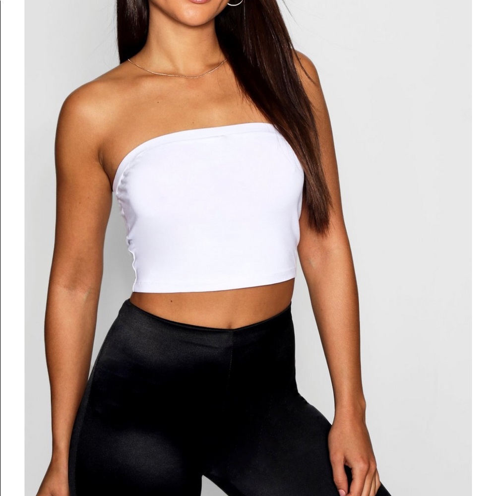 White Strapless Shirt